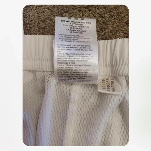 Adidas Vintage  Lined White Red Track Pants Size Large - Picture 9 of 11